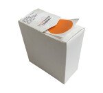 Pastilles inventaire et inspection - Vinyle - Rouleau de 500 ex  - Jaune - 25 mm