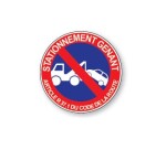 Panneau autocollant - Stationnement gênant - B6a1 - ISO 7010
