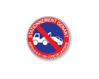 Panneau autocollant - Stationnement gênant - B6a1 - ISO 7010