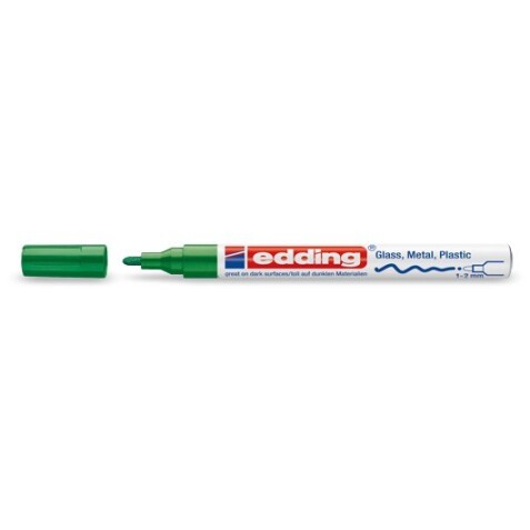 Marqueur Permanent 751 EDDING pour surface lisse - Pointe fine  - Vert