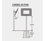 Miroir pour voie publique - Rond diam 600 mm - Polymir