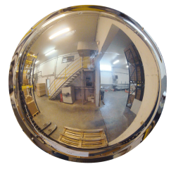 Miroir de sécurité Hémisphérique - Polymir anti-uv - incassable