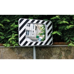 Miroir de sécurité - Rectangulaire incassable - 800 x 600 mm - Polymir