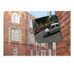 Miroir sécurité Polymir avec bras de fixation - 600 x 400 mm