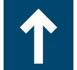 Marquage au sol adhésif - Symbole flèche - 300x200 mm - Lot de 5  - Orange