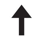 Adhésif - Flèche de marquage au sol - 300 x 200 mm - par 5