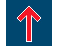 Marquage au sol adhésif - Symbole flèche - 300x200 mm - Lot de 5  - Rouge