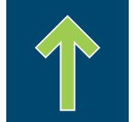 Marquage au sol adhésif - Symbole flèche - 300x200 mm - Lot de 5