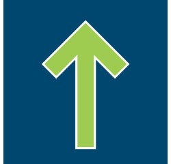 Marquage au sol adhésif - Symbole flèche - 300x200 mm - Lot de 5