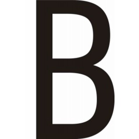 Adhésif - Lettres adhésives en vinyle noir A - à - Z - Lot de 10
