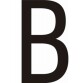 Adhésif - Lettres adhésives en vinyle noir A - à - Z - Lot de 10