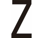 Adhésif - Lettres adhésives en vinyle noir A - à - Z - Lot de 10