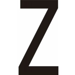 Adhésif - Lettres adhésives en vinyle noir A - à - Z - Lot de 10