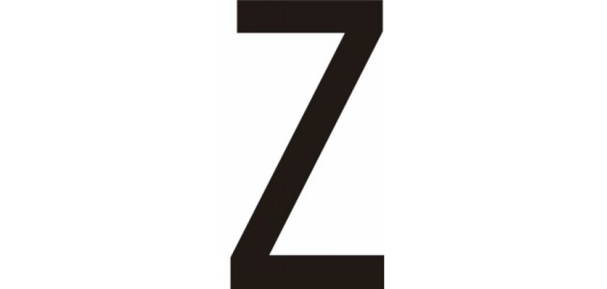 Adhésif - Lettres adhésives en vinyle noir A - à - Z - Lot de 10