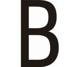 Adhésif - Lettres adhésives en vinyle noir A - à - Z - Lot de 10