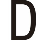 Adhésif - Lettres adhésives en vinyle noir A - à - Z - Lot de 10