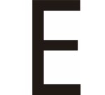 Adhésif - Lettres adhésives en vinyle noir A - à - Z - Lot de 10