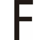 Adhésif - Lettres adhésives en vinyle noir A - à - Z - Lot de 10