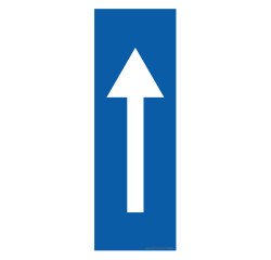 Marquage au sol Antidérapant - Flèche Blanche - Adhésif