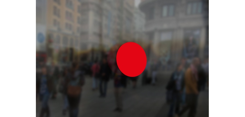 Adhésif - Repérage accès d'évacuation - Vinyle adhésif  - Rouge - 200 mm