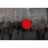 Adhésif - Repérage accès d'évacuation - Vinyle adhésif  - Rouge - 150 mm