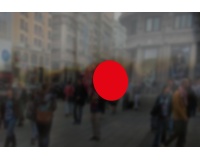 Adhésif - Repérage accès d'évacuation - Vinyle adhésif  - Rouge - 150 mm