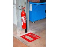 Marquage au sol - Adhésif extincteur - PVC robuste - 480 x 470 mm