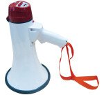 Mégaphone - Puissance 30 W, Portée 600 m - Ø 200 x L 355 mm