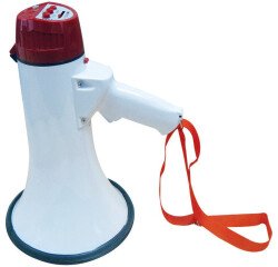 Mégaphone - Puissance 30 W, Portée 600 m - Ø 200 x L 355 mm