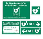Signalétique défibrillateur - Intérieur/Extérieur - Pack