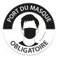 Panneau "Masque obligatoire" Gravé