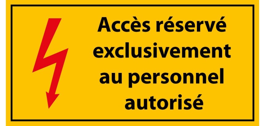 Panneau - Accès Réservé Personnel Autorisé - PVC - ISO 7010  - 400 x 200 mm