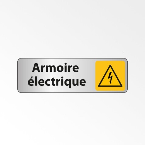 Panneau danger -  Pictogramme Armoire électrique - W012 - ISO 7010