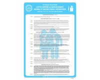 Panneau - Affichage Harcèlement Travail - Papier plastifié - A3