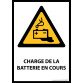 Panneau - Charge en cours de la batterie - W026 - format portrait  - PVC - A3