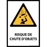 Panneau - Chute d'objets - W035 - format portrait