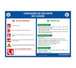 Panneau - Consignes de sécurité en cuisine - A3/A4 - Vinyle/PVC