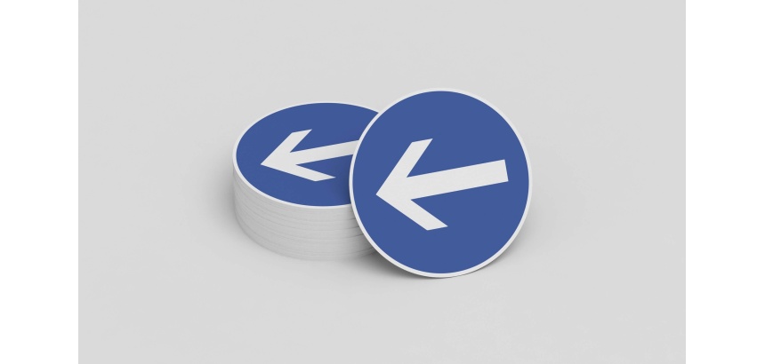 Panneau sens obligatoire