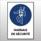 Panneau EPI - Harnais de sécurité Obligatoire  - M018 - ISO 7010