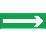 Signalétique d'orientation - Flèche à droite - PVC - 210 x 75 mm