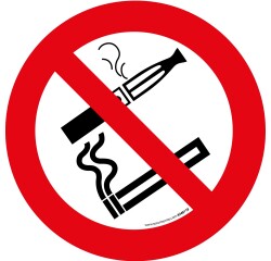 Signalétique d'interdiction - Interdiction de fumer et vapoter