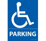 Panneau Parking Logo PMR - Dibond - 3 formats  - 210 x 150
