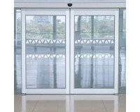 Vitrophanie - Bande signalisation triangles - Blanc - 10m