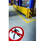 Panneau d'interdiction Interdit aux piétons