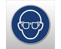 Adhésif Obligation - Lunettes de protection obligatoires - M004