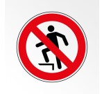 Panneau Rond - Ne pas marcher sur la surface - P019 - ISO 7010
