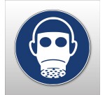 Panneau EPI Protection respiratoire obligatoire M017- ISO 7010