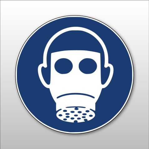 Panneau - Protection respiratoire obligatoire - Vinyle souple