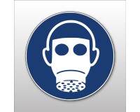 Panneau EPI Protection respiratoire obligatoire M017- ISO 7010