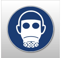 Panneau EPI Protection respiratoire obligatoire M017- ISO 7010